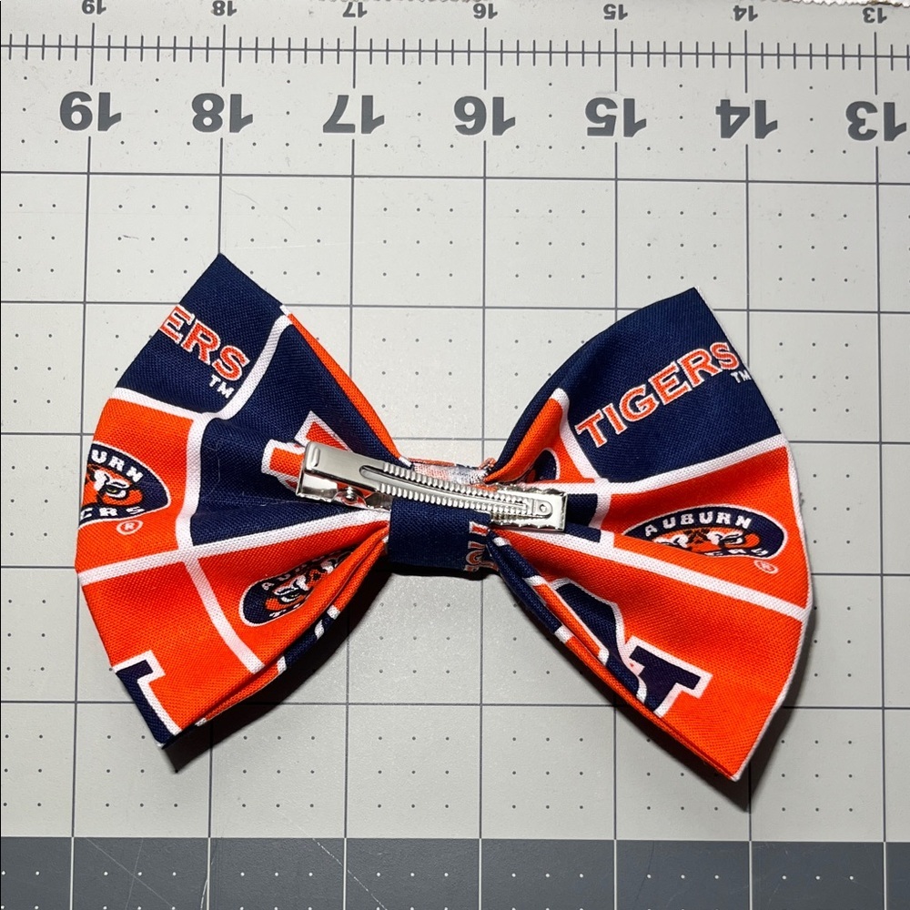 Kids Bow Tie - Navy and Orange - Picture 2 of 4
